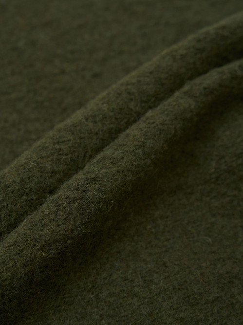 Zip waistcoat wool fleece olive 