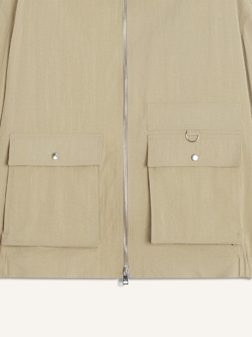 Zipped jacket tea leaf 