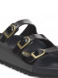 Florida fresh sandale black patent 