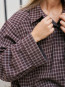 Anella check shirt choco 