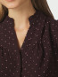 Astrida dotted blouse burgundy 