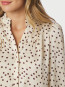Astrida flower jaquard blouse creme 