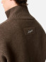 Core zip-up sweater dk brown 