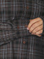 Dalma flannel check shirt warm grey 