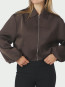 Denielle heave sateen jacket dk brown 