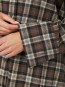 Dita flannel check shirt dk taupe 