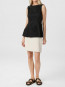 Esteves poplin top black L