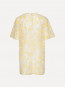 Flower beads boxy dress egret 