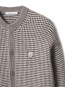 Fox head waffle stitch cardigan moon beige 