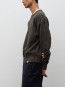 Gilja brushed diagonal cotton fleece beech green 