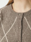 Koteas check knit cardigan taupe 