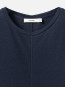 Lyocell wool short sleeve top indigo noir 