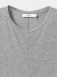 Lyocell wool short sleeve top mid grey 