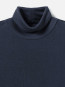 Lyocell wool turtleneck top indigo noir 