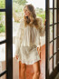 Mauri s voile blouse light yellow 