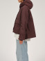 Olivia rain jacket dk brown 