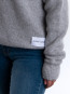 Alpaca pullover grey L