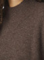 Paulina knit blouse brown melange 