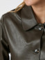 Romana faux pu jacket brown 