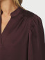 Rosslyn heavy sateen blouse burgundy 