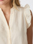 Siona linen top light yellow 