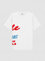 Lateral print t-shirt white 