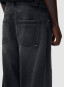 Fade wash baggy pants black 