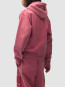 Stencil sunfade zip hoodie red 