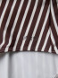 Stripe swimsuit brown 