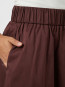 Yara long poplin skirt burgundy 