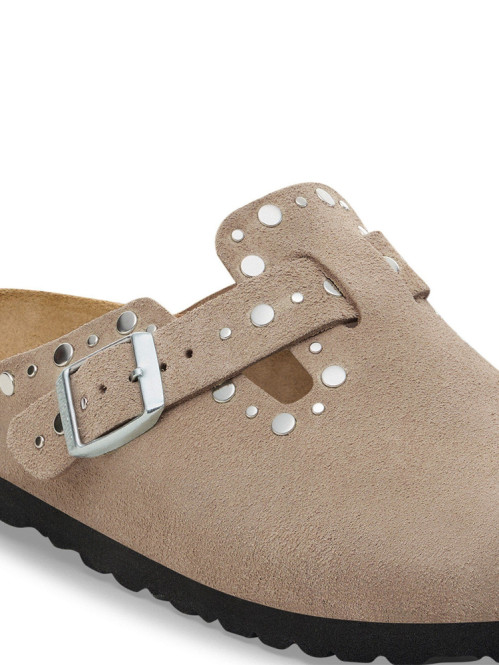Boston rivet border sandals taupe 