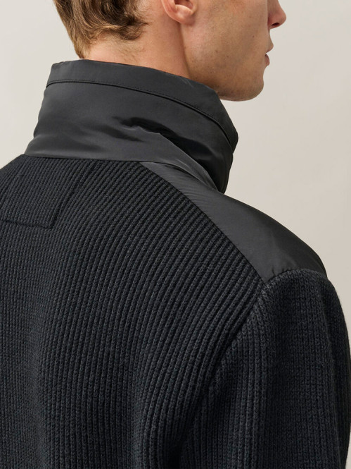 Merino wool jacket black 