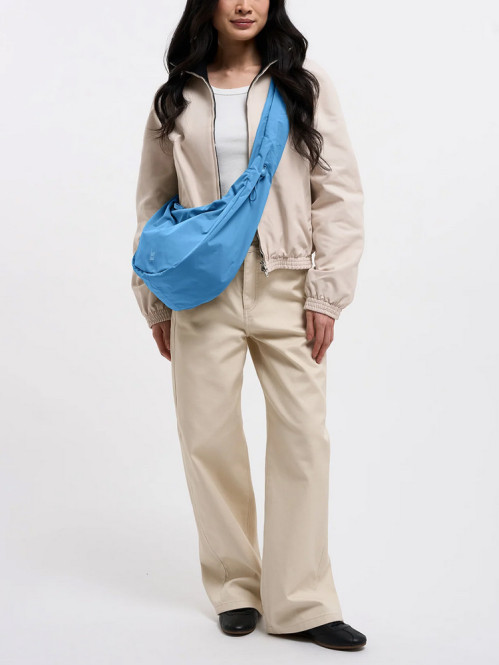 Moon bag ruffle aqua 