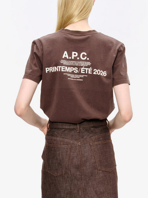 T-shirt apc printemps brown 
