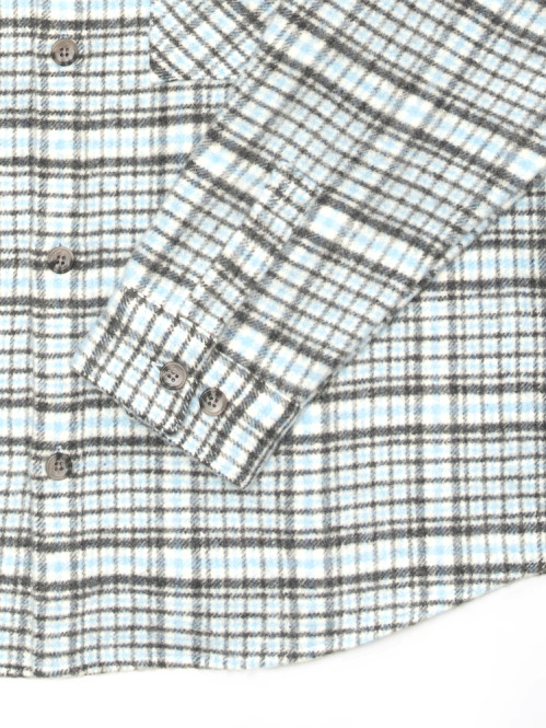 Julius shirt ls blue grey 