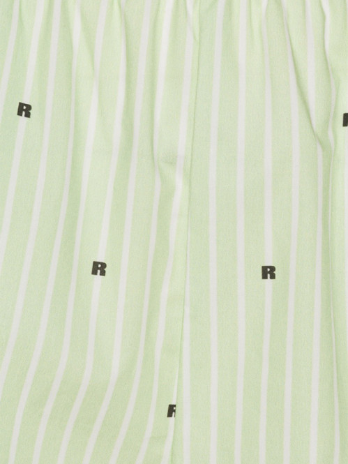 Poplin shorts gleam green comb 
