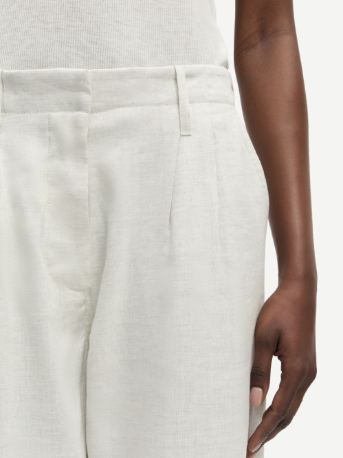 Saiben trousers light grey mel S