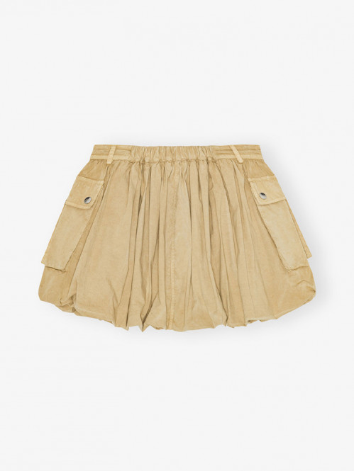 Stretch cotton mini skirt lark S
