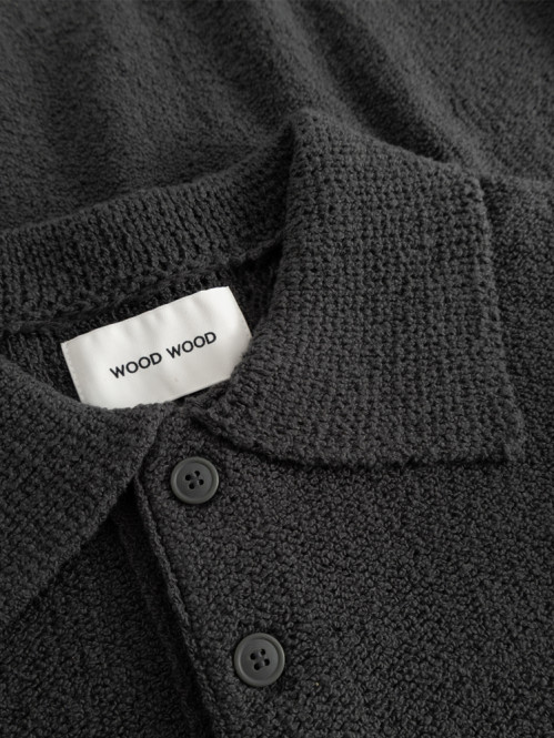 WWvisti polo knit p black 