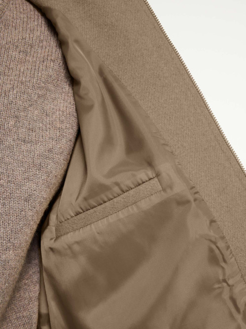 Ylve wool bomber jacket beige mel 