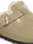 Boston shearling suede sandals taupe 