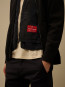 Cotton mixed zipped cardigan eclipse 