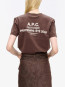 T-shirt apc printemps brown 