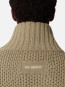 Comb zip up sweater dk beige 