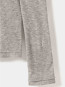 Lyocell wool turtleneck top mid grey 