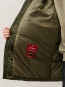 Nycra-R lens long hooded down jacket ivy green 