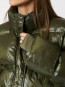 Rhea shiny puffer jacket olive 