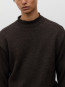 Sagvatnet wool roll neck brown 