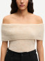 Sahera knit top bone white mel 