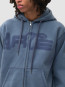 Stencil sunfade zip hoodie navy 